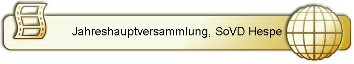 Jahreshauptversammlung, SoVD Hespe